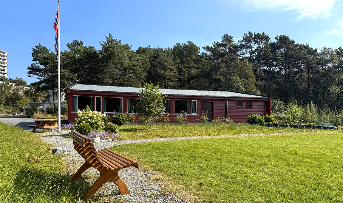 Grendahuset  i Prestestien borettslag. Foto.